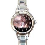 21 Round Italian Charm Watch