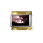 21 Gold Trim Italian Charm (9mm)