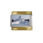 22 Gold Trim Italian Charm (9mm)