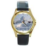 22 Round Gold Metal Watch