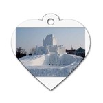 22 Dog Tag Heart (One Side)