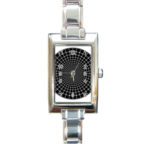 28 Rectangular Italian Charm Watch from ArtsNow.com Front