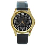 28 Round Gold Metal Watch