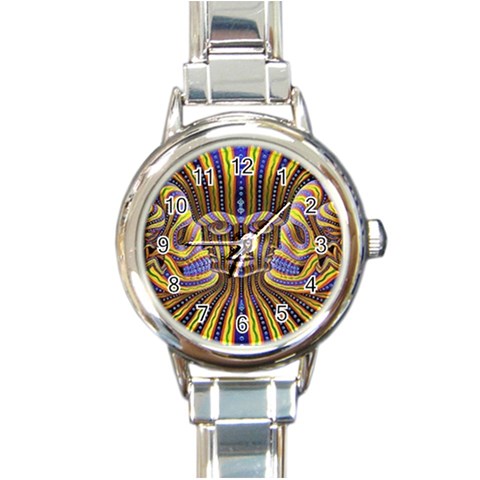 25 Round Italian Charm Watch from ArtsNow.com Front