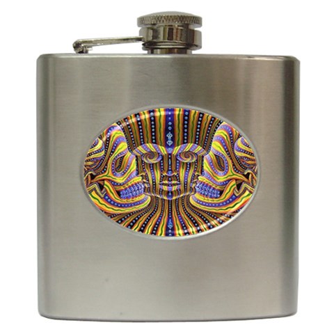 25 Hip Flask (6 oz) from ArtsNow.com Front