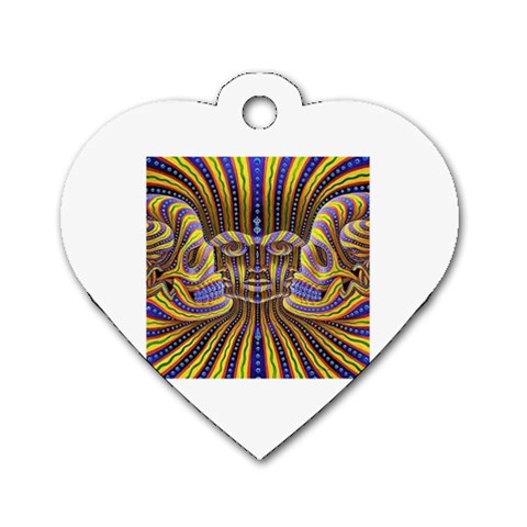 25 Dog Tag Heart (One Side) from ArtsNow.com Front