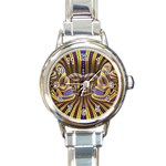 25 Round Italian Charm Watch
