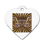 25 Dog Tag Heart (One Side)
