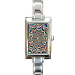 24 Rectangular Italian Charm Watch