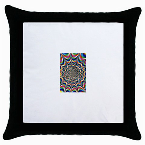 24 Throw Pillow Case (Black) from ArtsNow.com Front