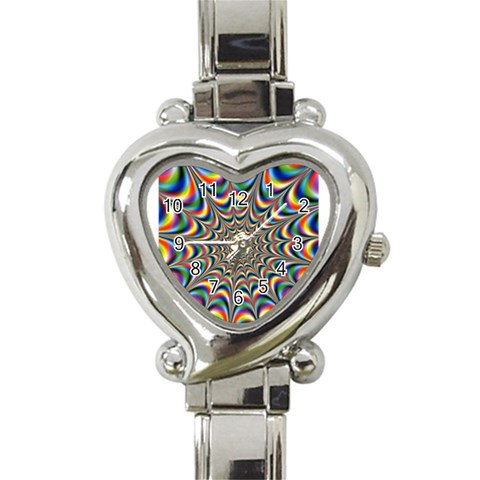 24 Heart Italian Charm Watch from ArtsNow.com Front