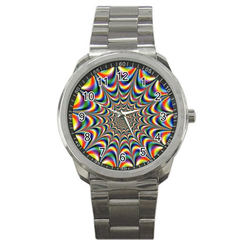 24 Sport Metal Watch from ArtsNow.com Front
