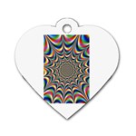 24 Dog Tag Heart (One Side)