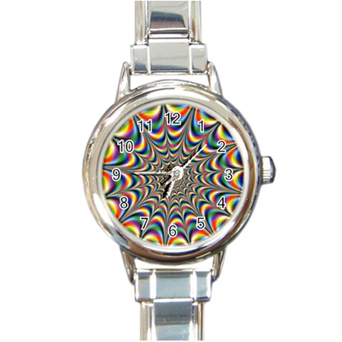 24 Round Italian Charm Watch from ArtsNow.com Front