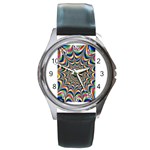 24 Round Metal Watch