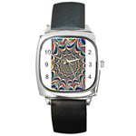 24 Square Metal Watch