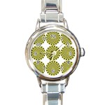 34 Round Italian Charm Watch