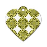 34 Dog Tag Heart (One Side)