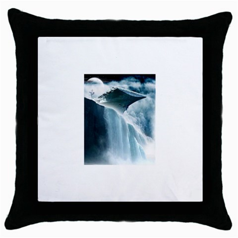 32 Throw Pillow Case (Black) from ArtsNow.com Front