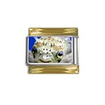 5 Gold Trim Italian Charm (9mm)