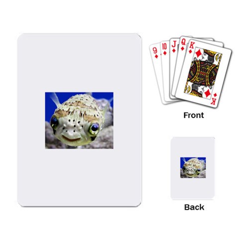 5 Playing Cards Single Design from ArtsNow.com Back