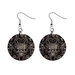 1 1  Button Earrings