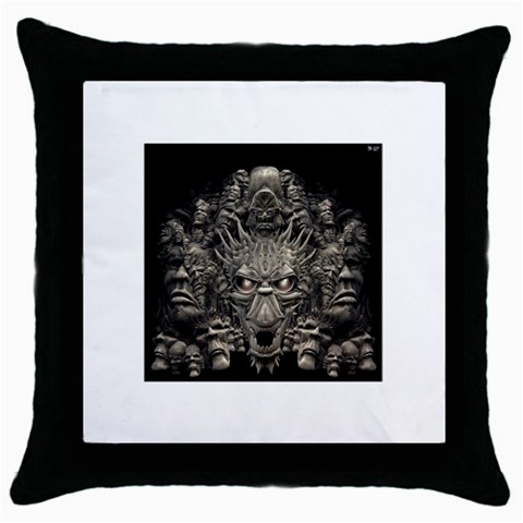 1 Throw Pillow Case (Black) from ArtsNow.com Front