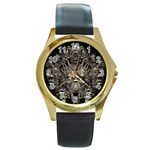 1 Round Gold Metal Watch