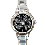 6 Round Italian Charm Watch