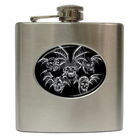 6 Hip Flask (6 oz) from ArtsNow.com Front