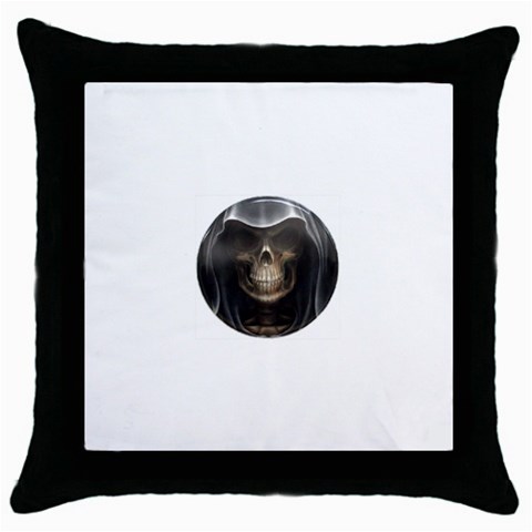8 Throw Pillow Case (Black) from ArtsNow.com Front