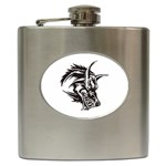 wolf18490 Hip Flask (6 oz)