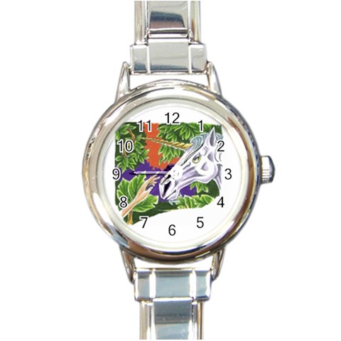 Tunicorn4 Round Italian Charm Watch from ArtsNow.com Front