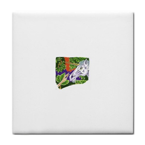 Tunicorn4 Tile Coaster from ArtsNow.com Front