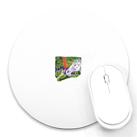 Tunicorn4 Round Mousepad from ArtsNow.com Front
