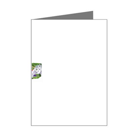 Tunicorn4 Mini Greeting Card from ArtsNow.com Left