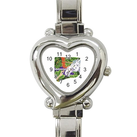 Tunicorn4 Heart Italian Charm Watch from ArtsNow.com Front