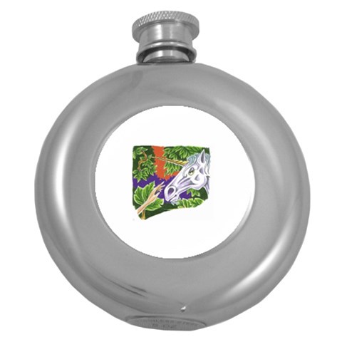 Tunicorn4 Hip Flask (5 oz) from ArtsNow.com Front