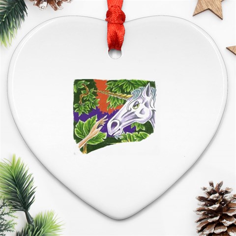 Tunicorn4 Heart Ornament (Two Sides) from ArtsNow.com Front