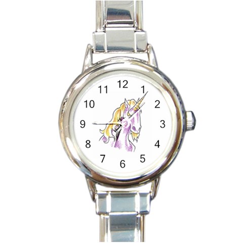 Tunicorn3 Round Italian Charm Watch from ArtsNow.com Front