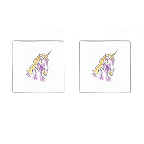 Tunicorn3 Cufflinks (Square) from ArtsNow.com Front(Pair)