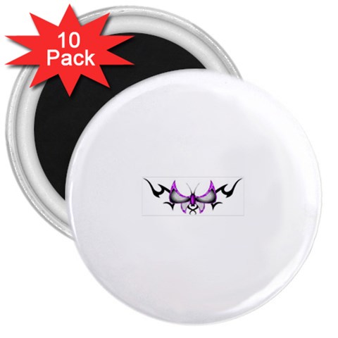 tpurplebutterfly 3  Magnet (10 pack) from ArtsNow.com Front