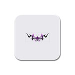 tpurplebutterfly Rubber Square Coaster (4 pack)