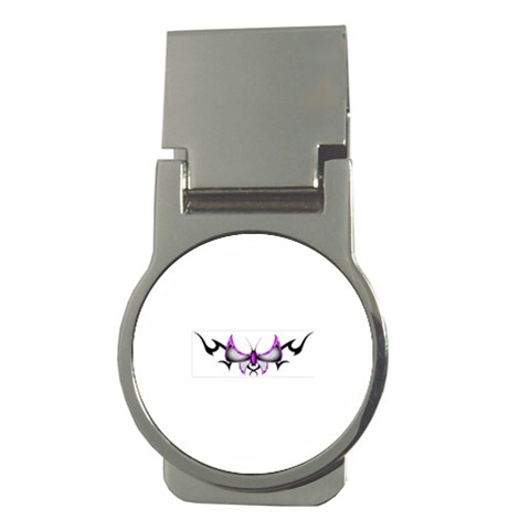 tpurplebutterfly Money Clip (Round) from ArtsNow.com Front