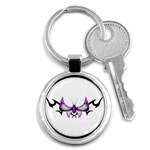 tpurplebutterfly Key Chain (Round)