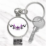 tpurplebutterfly Nail Clippers Key Chain