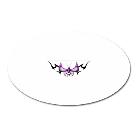 tpurplebutterfly Magnet (Oval) from ArtsNow.com Front