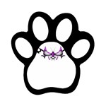 tpurplebutterfly Magnet (Paw Print)