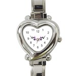 tpurplebutterfly Heart Italian Charm Watch