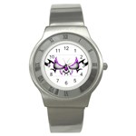 tpurplebutterfly Stainless Steel Watch